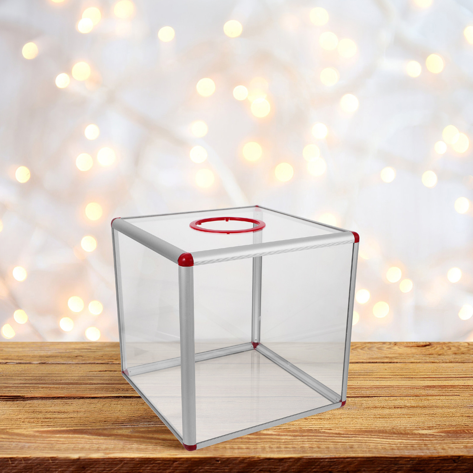 Large Clear Acrylic Raffle Tic - Event Party Box avaliação e preço