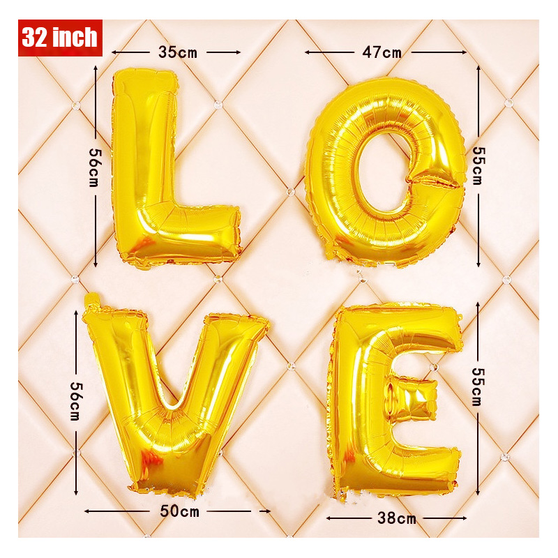 16 32 40 Inch Foil Letter Ball - Event Z avaliação e preço