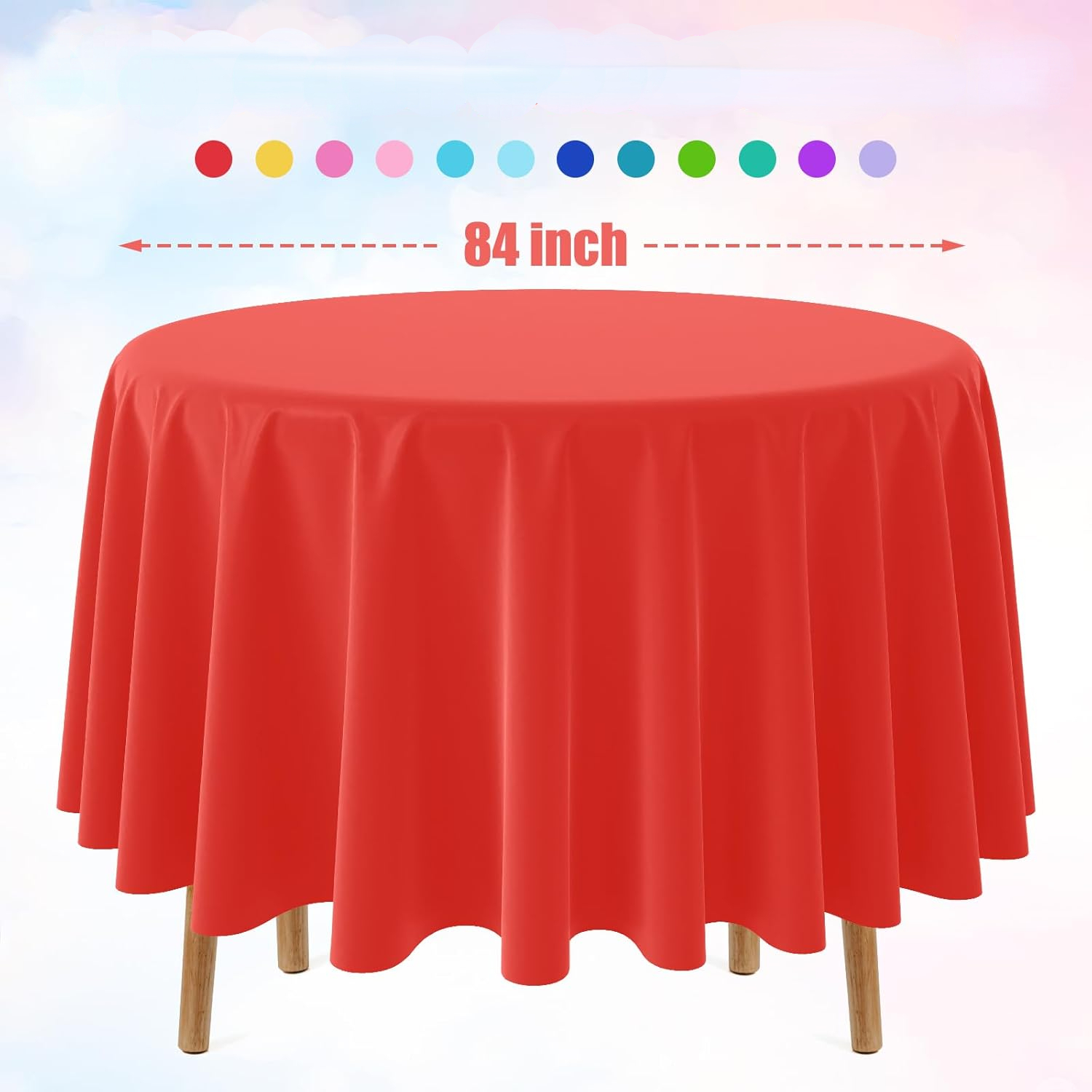 Disposable Round Solid Color T - Table Cloth Disposable avaliação e preço