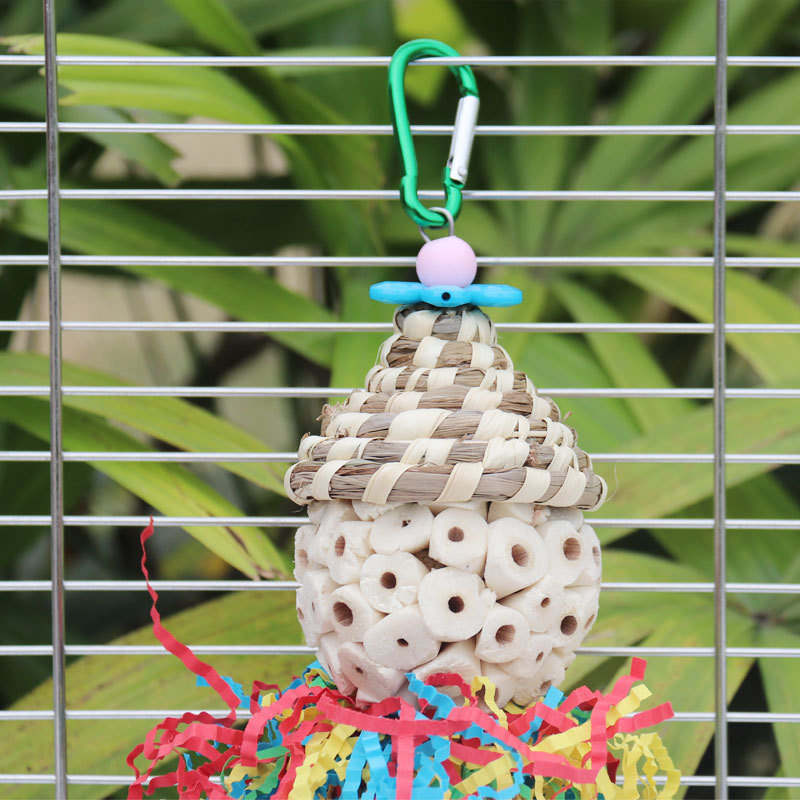 Bird toys, straw hats, colored - Paper Straw Color avaliação e preço