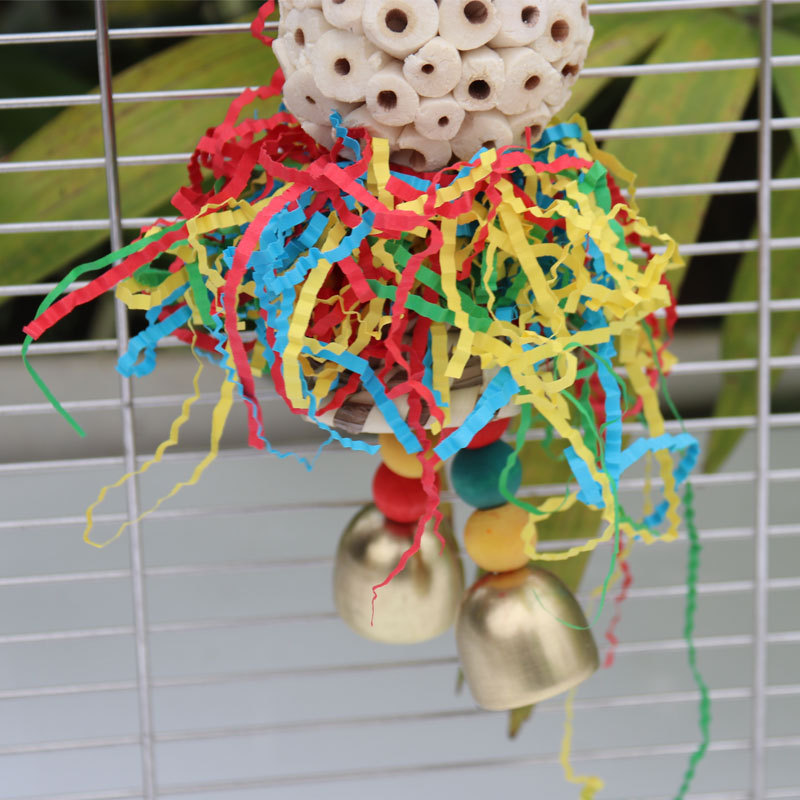 Bird toys, straw hats, colored - Paper Straw Color avaliação e preço