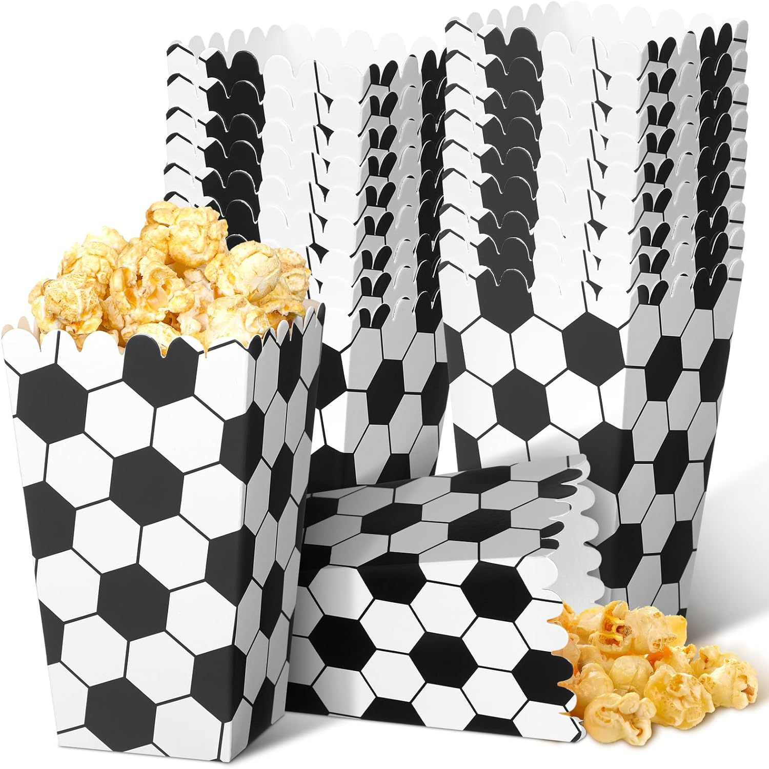 6/18Pcs  Football Popcorn Boxe - Event Party Box avaliação e preço