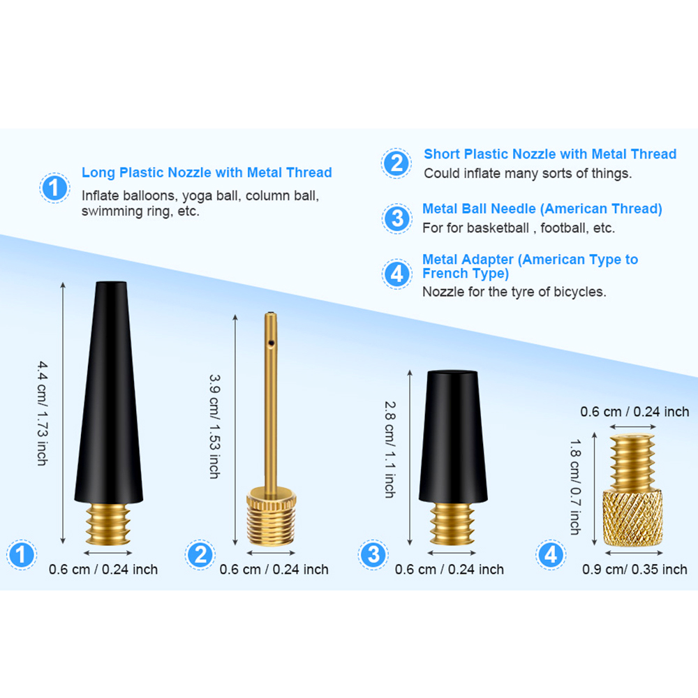 1 Set Bicycle Presta Schrader  - Balloon Pump Hand avaliação e preço