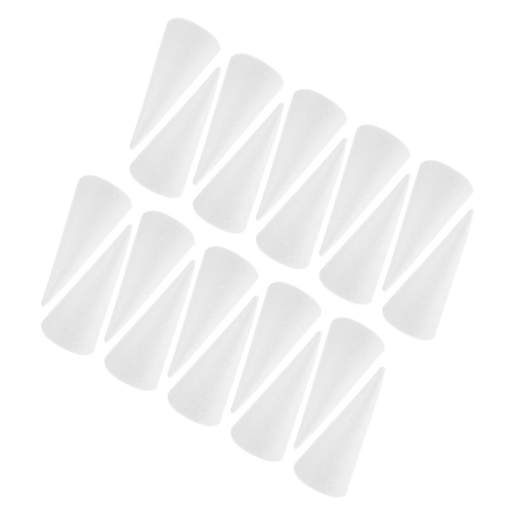 20Pcs White Foam Cones Polysty - Cotton Candy Cone avaliação e preço