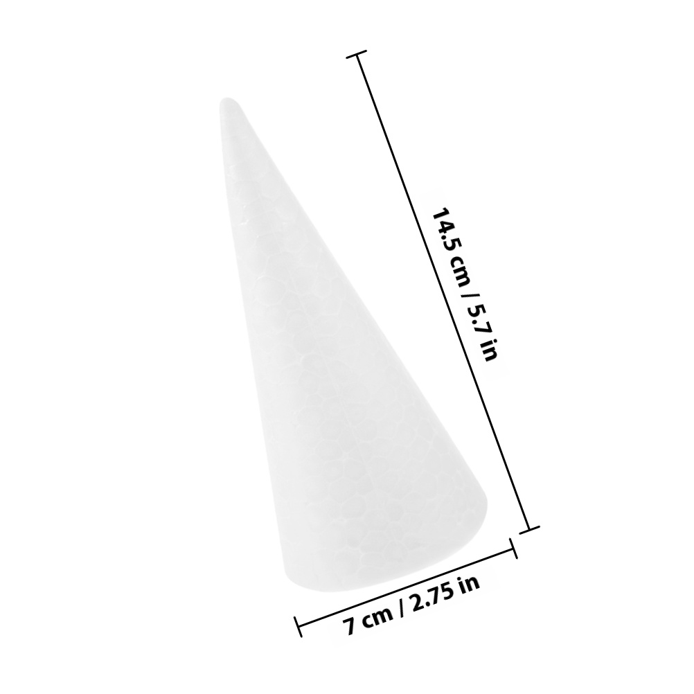 20Pcs White Foam Cones Polysty - Cotton Candy Cone avaliação e preço