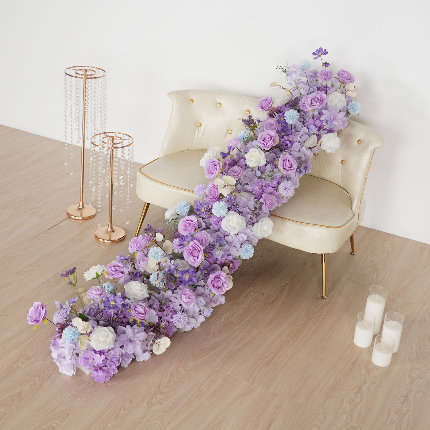 Uflower Purple Artificial Flow - Flower Wall Panel avaliação e preço