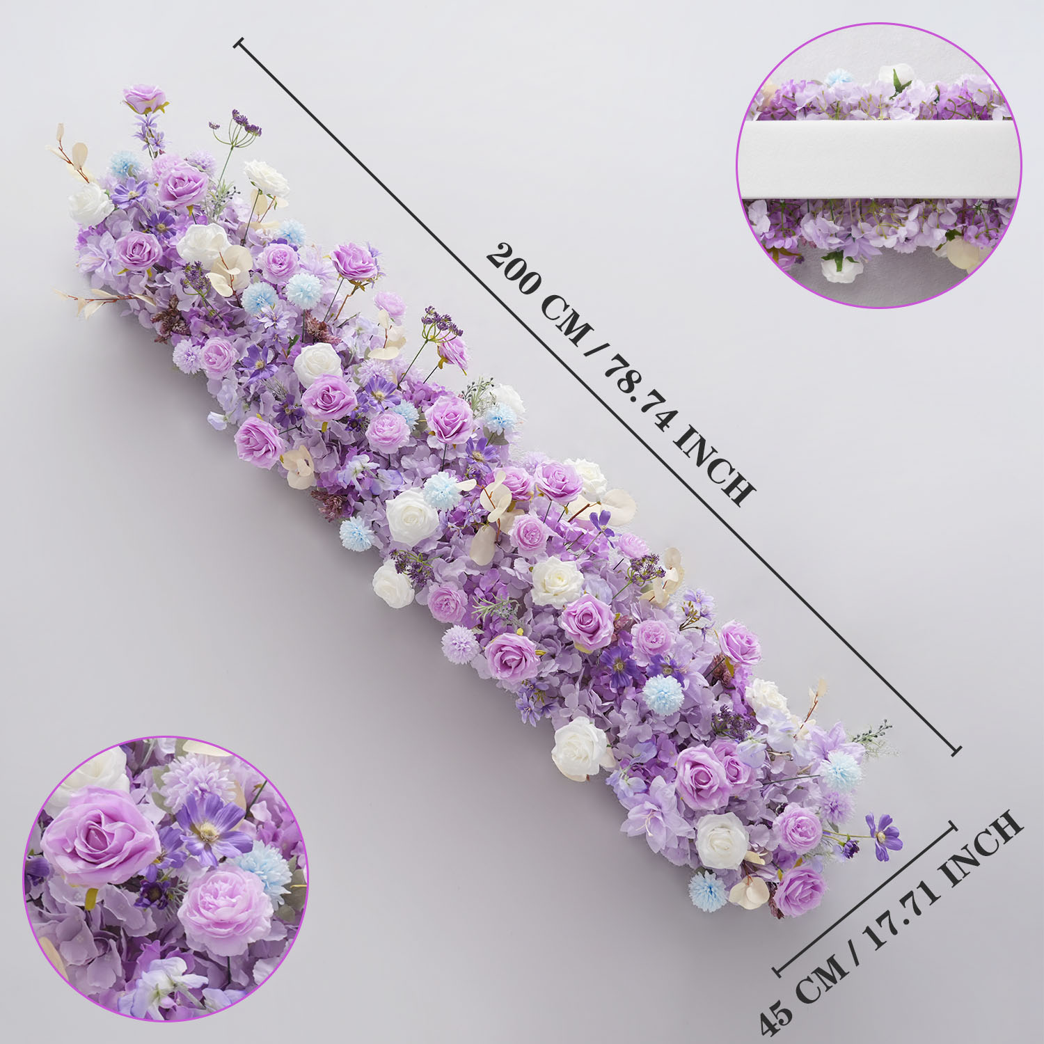 Uflower Purple Artificial Flow - Flower Wall Panel avaliação e preço