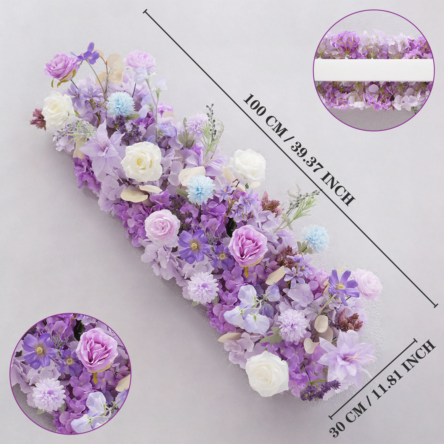 Uflower Purple Artificial Flow - Flower Wall Panel avaliação e preço