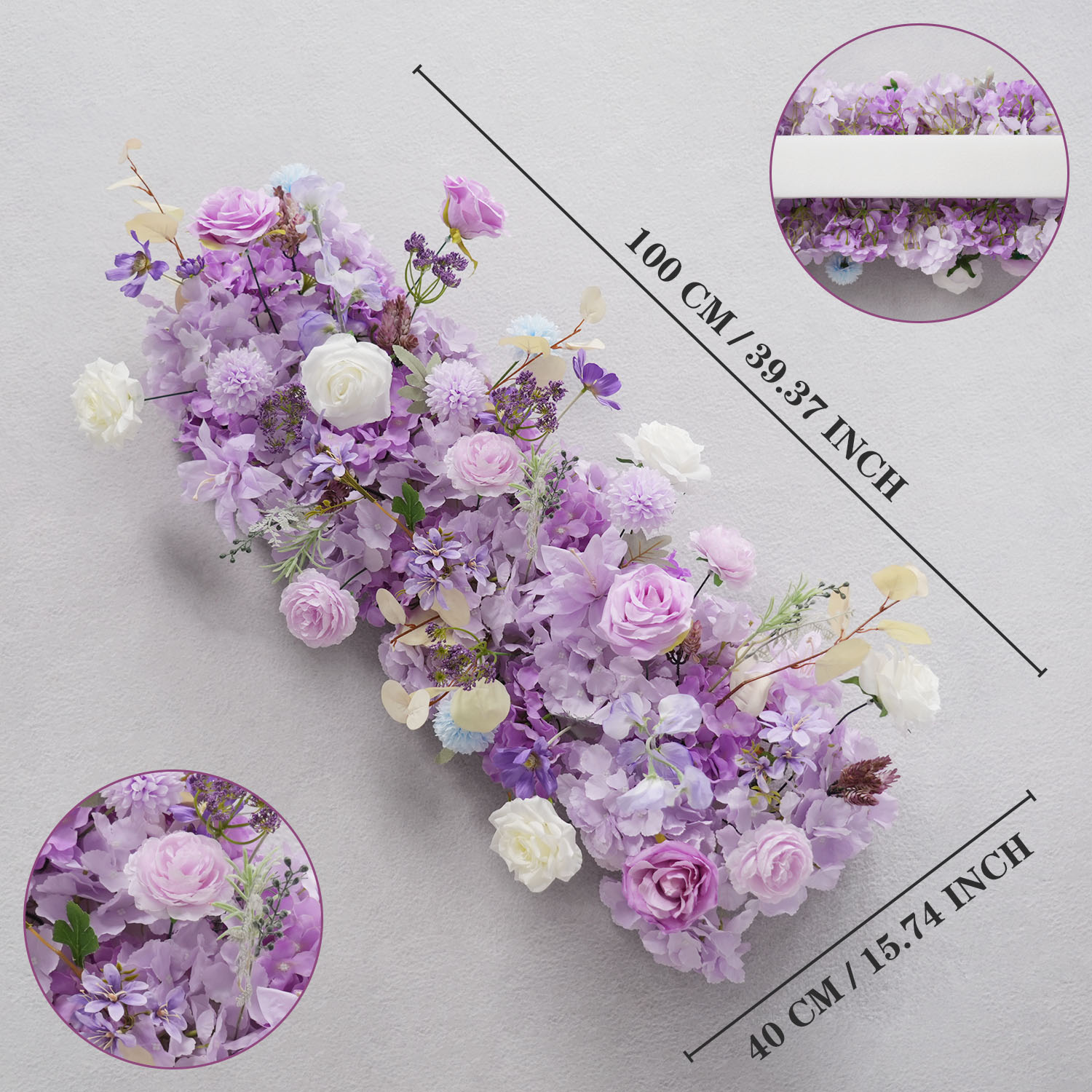 Uflower Purple Artificial Flow - Flower Wall Panel avaliação e preço