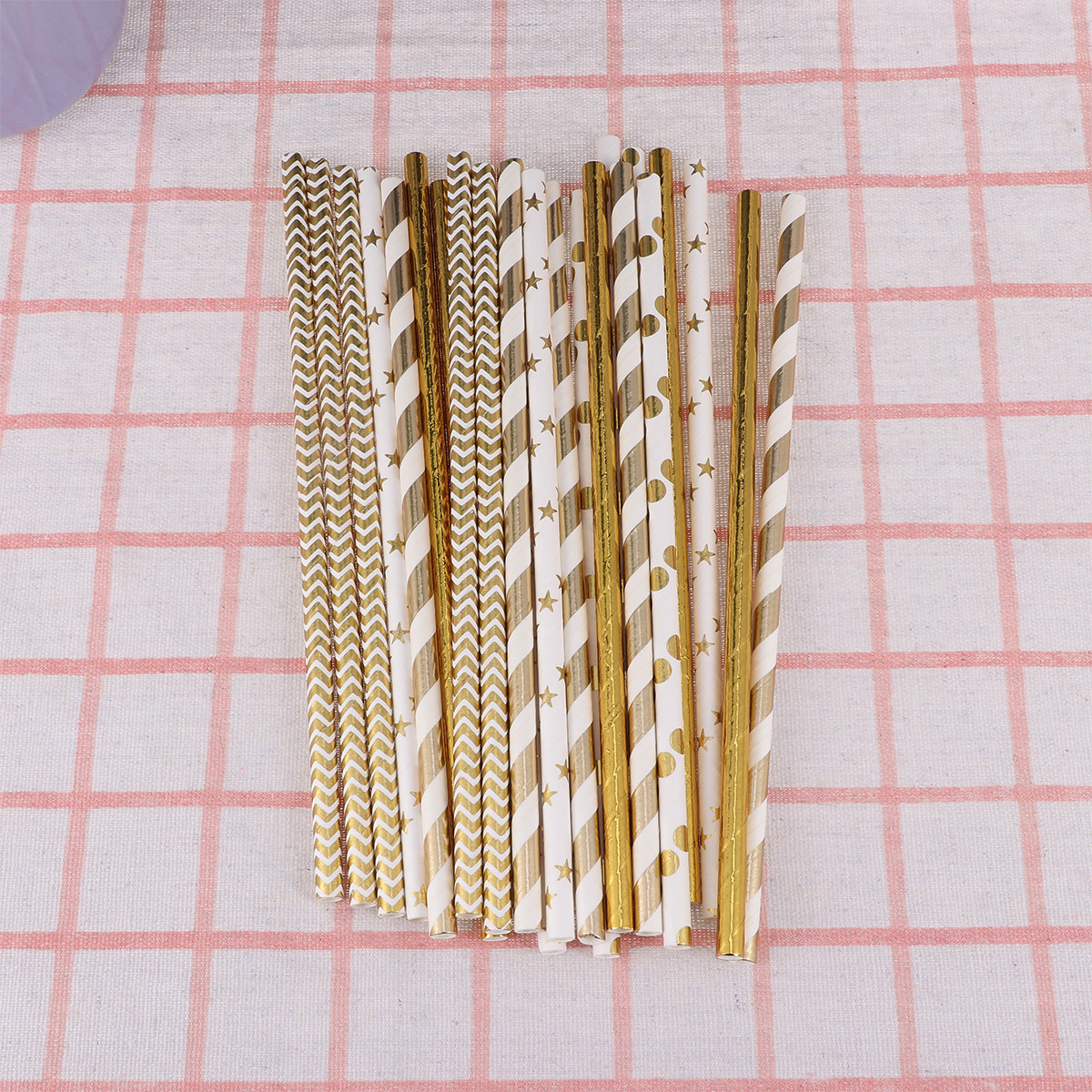 50Pcs Heart Paper Straws Biode - Paper Straw Color avaliação e preço