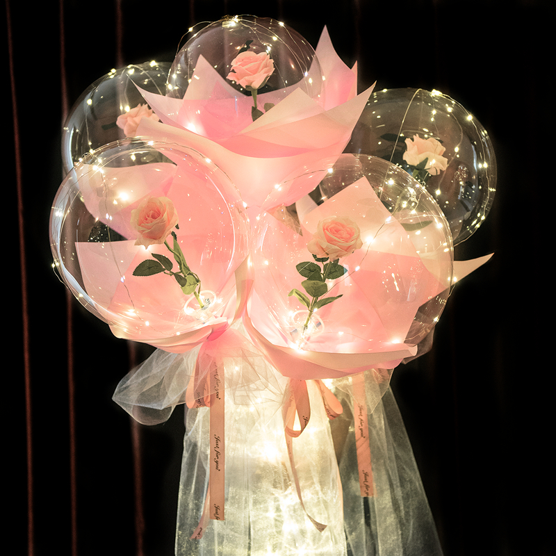 LED Luminous Balloon Rose Bouq - Led Balloon Light avaliação e preço