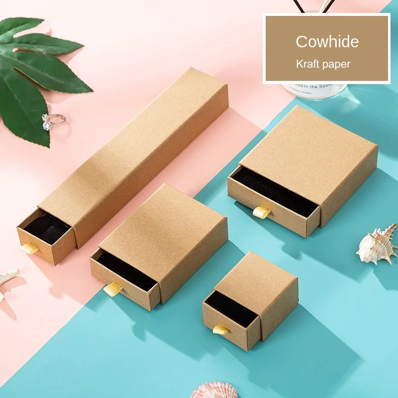 1pc Jewellery Boxs Khaki Cardb - Event Party Box avaliação e preço
