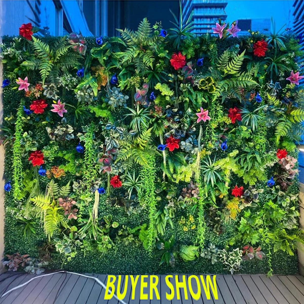 Artificial Plant Wall Reusable - Flower Wall Panel avaliação e preço