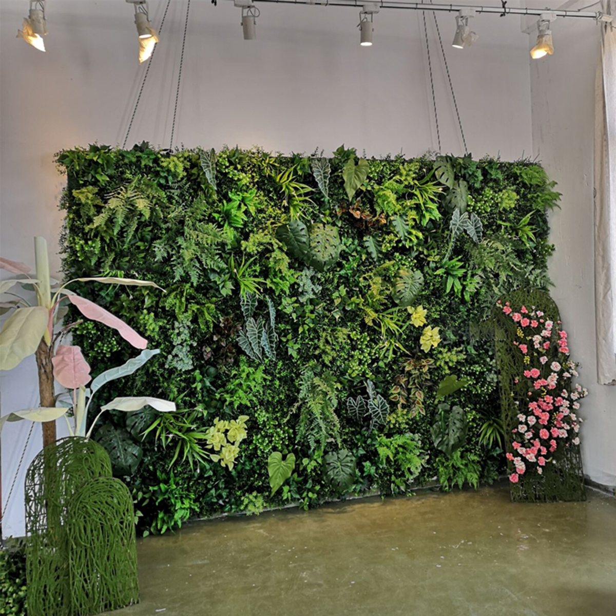 Artificial Plant Wall Reusable - Flower Wall Panel avaliação e preço