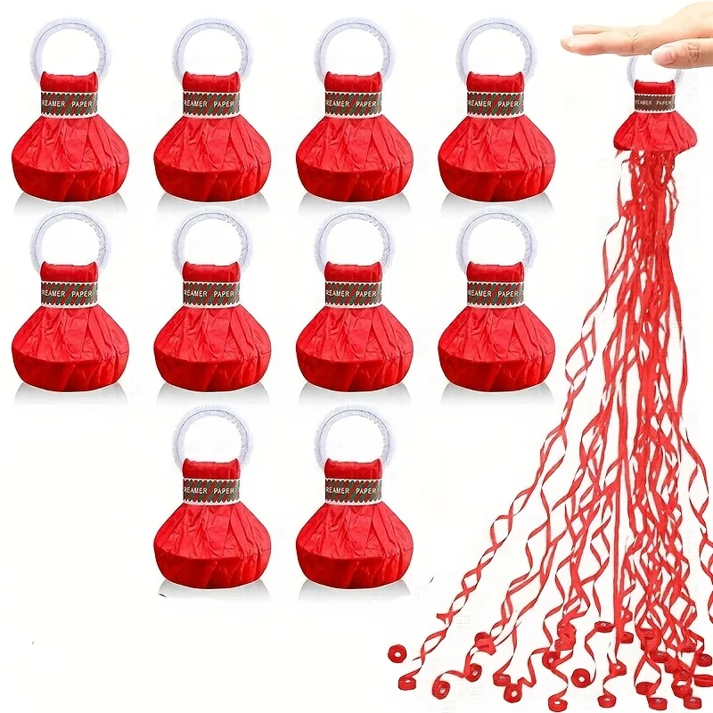 Red Hand Throwing Streamers Co - Confetti Cannon Tube avaliação e preço