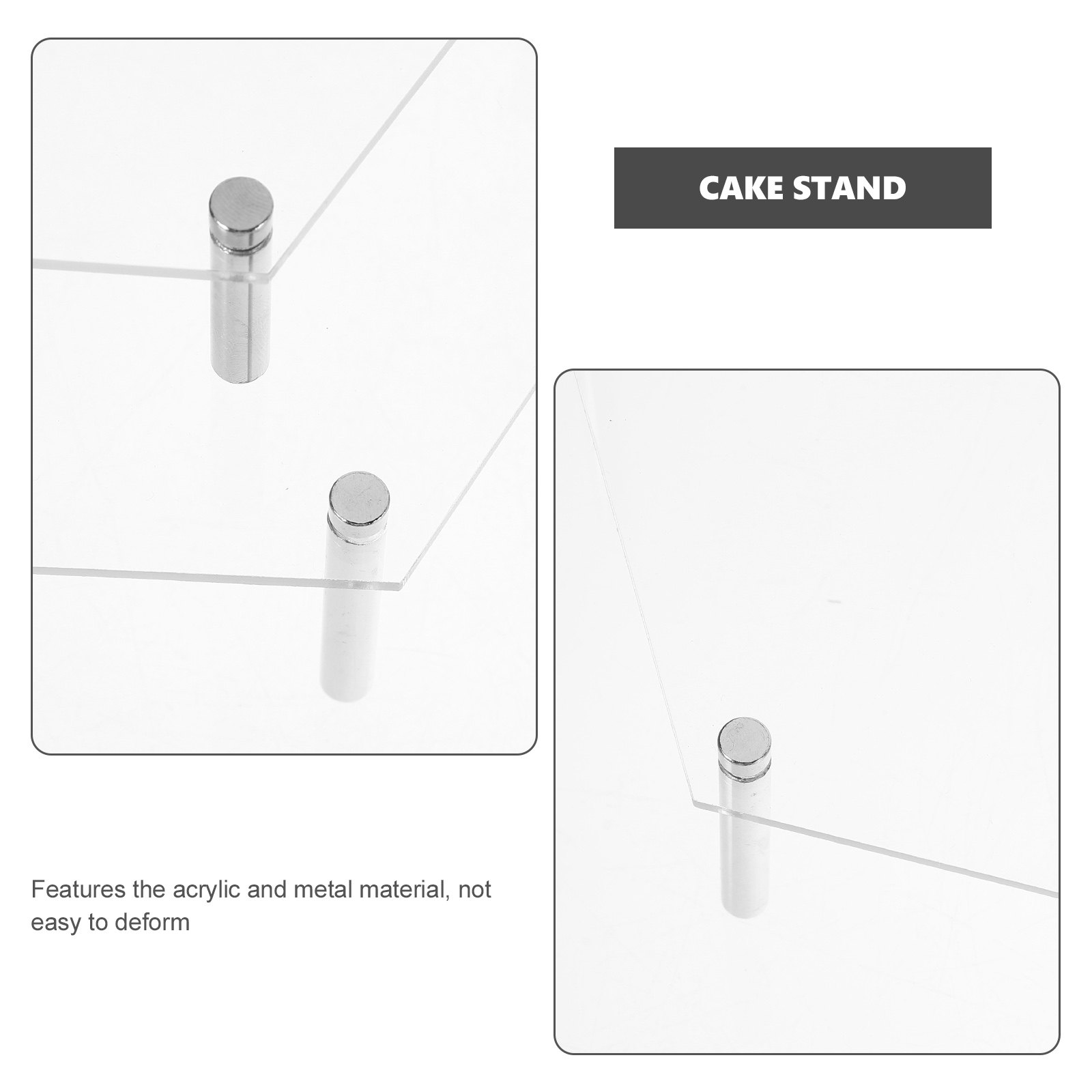 1Set Acrylic Cake Stand Clear  - Cupcake Stand Tier avaliação e preço
