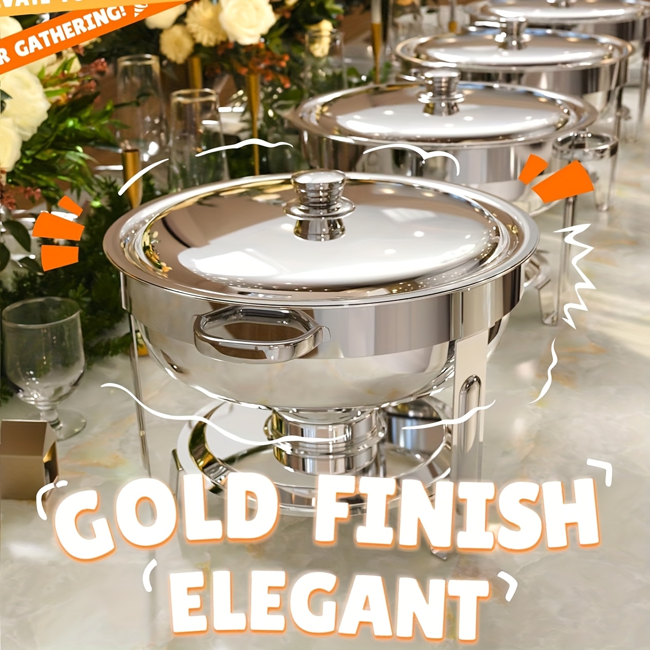 6/9QT Chafing Dishes For Buffe - Event & Party Supply avaliação e preço