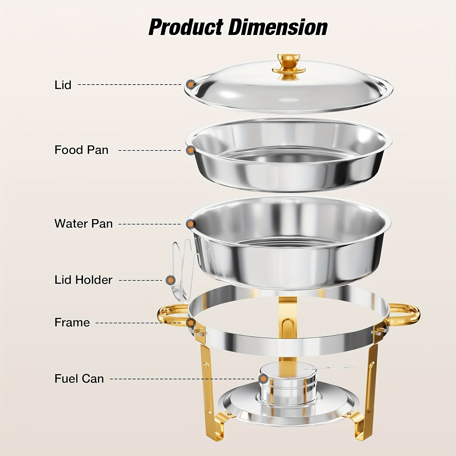 6/9QT Chafing Dishes For Buffe - Event & Party Supply avaliação e preço